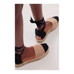 FREE PEOPLE Island Time Wrap Espadrilles NIB